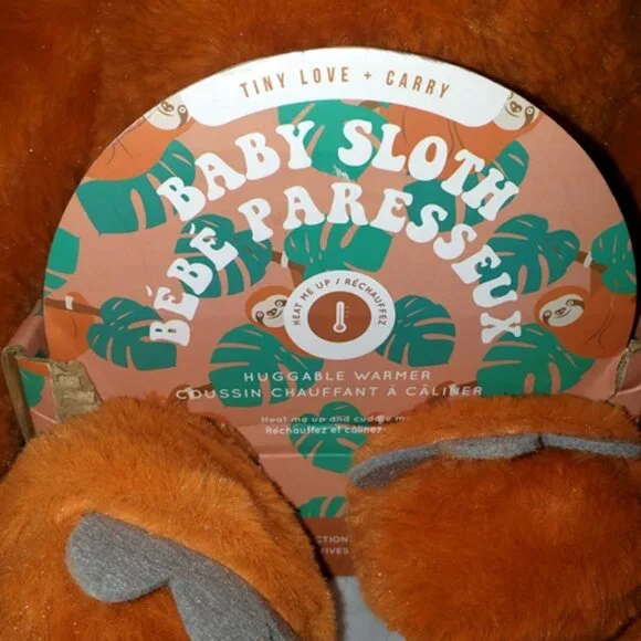 Tiny Love + Carry Huggable Warmer Weighted Baby Sloth NEW - Picture 3 of 6